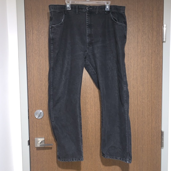 Wrangler Other - Big And Tall Men's 44x30 Charcoal Wrangler Denim Dark Wash Jeans